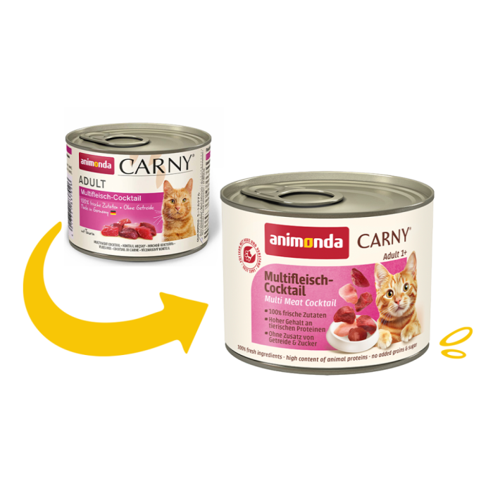 Корм вологий Carny Adult Multi Meat Cocktail для дорослих котів мультим ясний коктейль 200 г