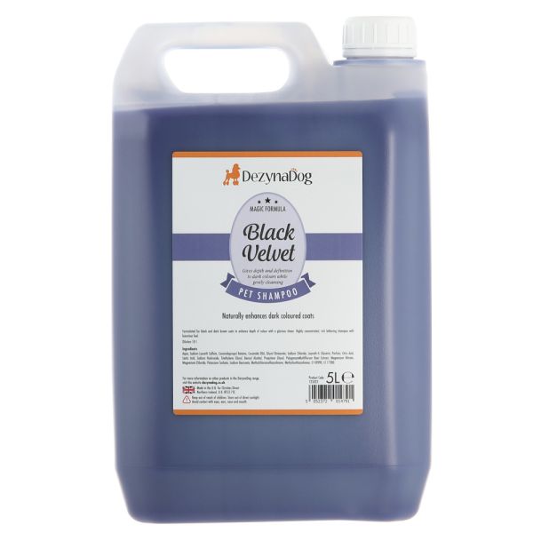 Шампунь Dezynadog Black Velvet Colour Enhance для посилення кольору чорної та темно-коричневої шерсті для усіх порід відновл
