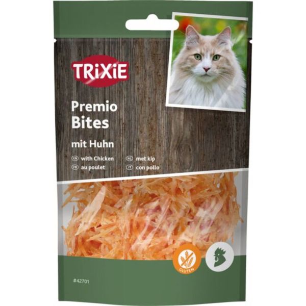 Ласощі Trixie Premio Chicken Filet Bites для котів сушене куряче філе 50 г