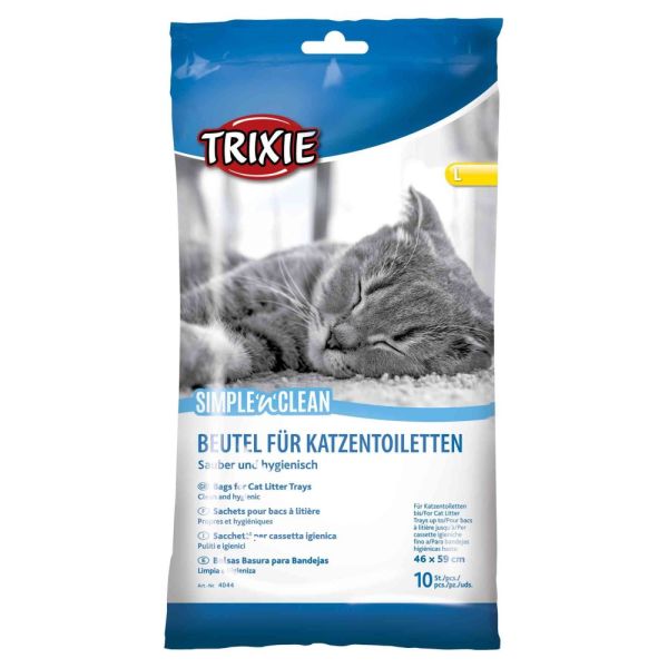 Пакети Tixie для котячого туалету змінні L 59х46 см 10 шт/уп