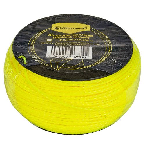 Леска для триммеров в бухте Кентавр (крученный квадрат) 2.7mm*3LB (256 м.)