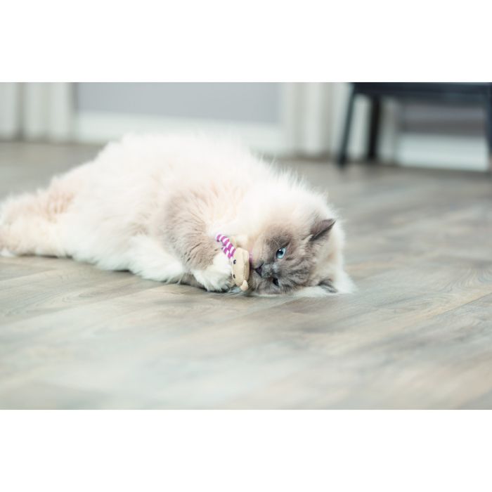 Іграшка Trixie для котів Ведмідь тканина з котячою м ятою 12 см
