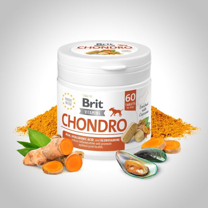 Вітаміни Brit Vitamins Chondro для собак для суглобів 60 таблеток