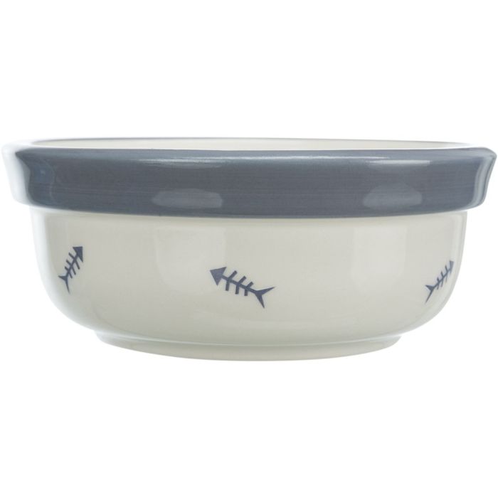 Миски Trixie для котів Eat on Feet подвійні керамічні на металевій підставці 2x300 мл/12 см