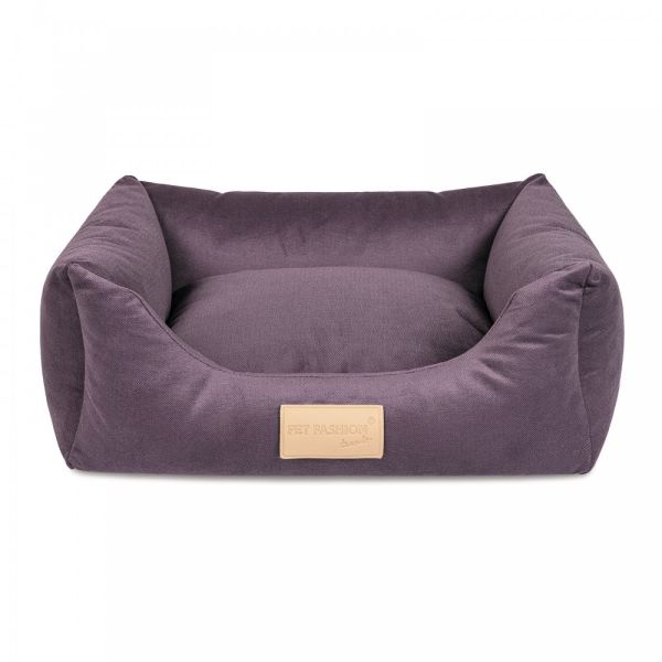 Лежак Pet Fashion Molly №2 для собак і котів фіолетовий 62х50х19 см