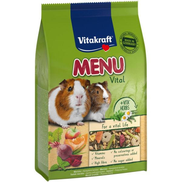 Корм Vitakraft Premium Menu Vital для декоративних гризунів та морських свинок 400 г