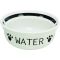 Миска Trixie Water керамічна для собак 0,6 л діаметр 15 см біло-чорна