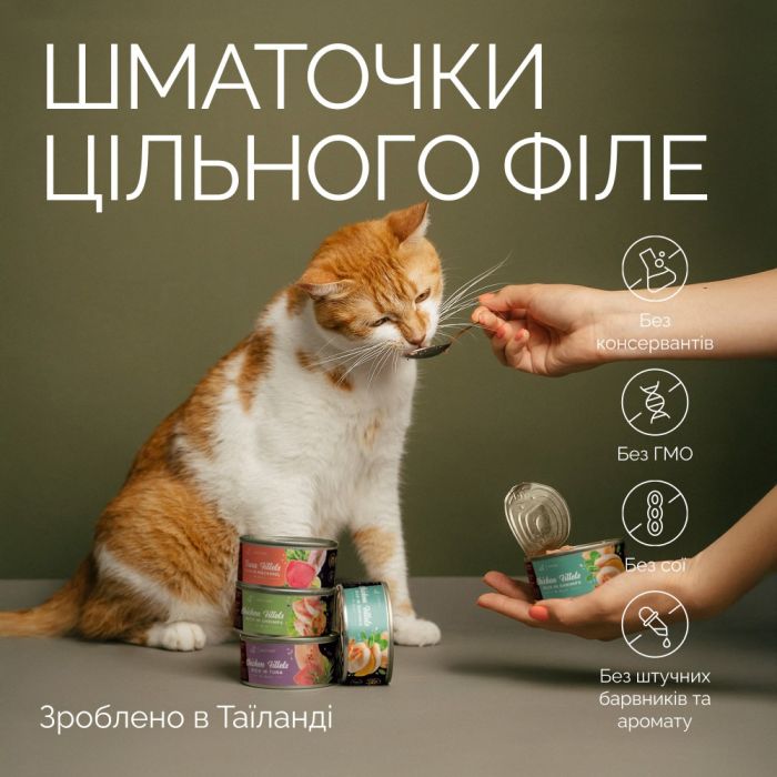 Корм вологий Savory Chicken Fillets rich in Shrimps in Jelly for Kittens філе курки з креветками в желе для кошенят, 70 г
