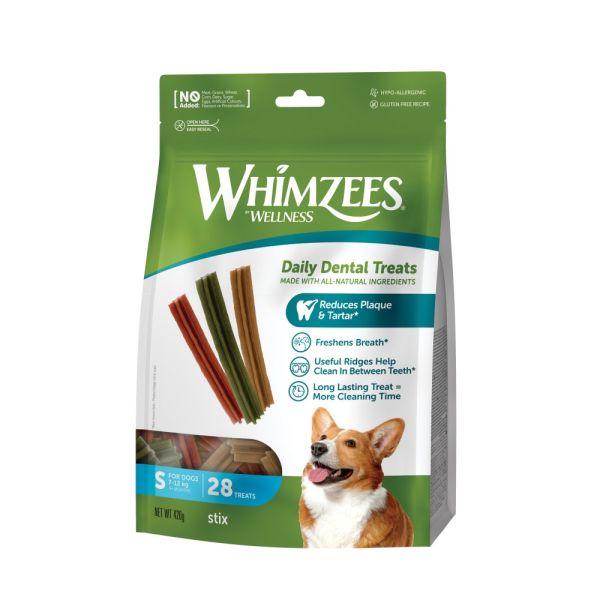 Ласощі Whimzees Stix д/собак у формі паличок S 28 шт