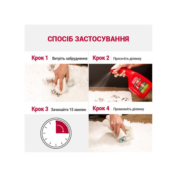 Засіб 8in1 Nature_s Miracle ADV Cat Stain and Odor Elimin Spray Lemon для усунення плям та запахів від котів з посил. формул