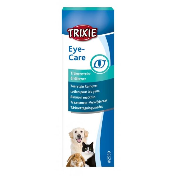 Лосьйон Trixie Eye-Care для собак котів та інших дрібних тварин видалення плям від сліз 50 мл