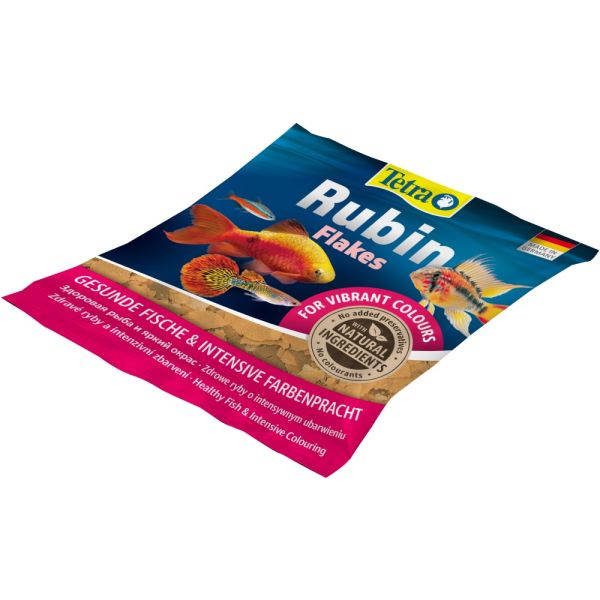 Корм сухий Tetra Rubin Flakes для акваріумних рибок для забарвлення в пластивцях 12 г