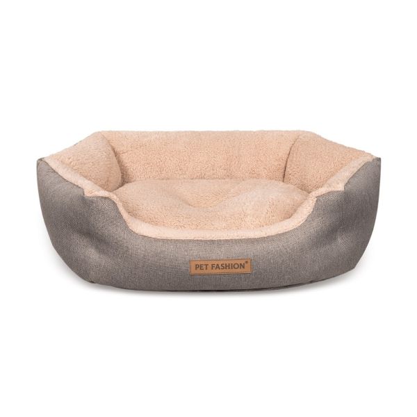 Лежак Pet Fashion BRIG для собак кавовий, 58*48*20