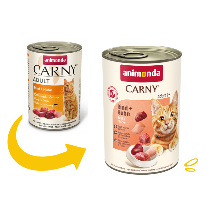 Корм вологий Carny Adult Beef Chicken для дорослих котів з яловичиною та куркою 400 г