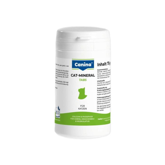 Вітамінно-мінеральний комплекс Canina Cat-Mineral Tabs для котів 75 г 150 табл.