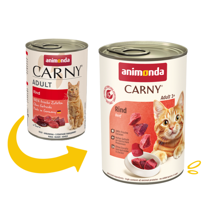 Корм вологий Carny Adult Beef для котів з яловичиною 400 г