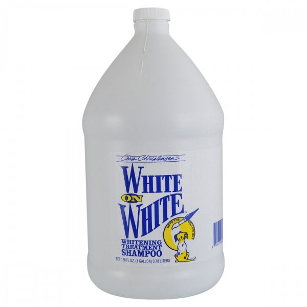 Шампунь Chris Christensen White on White для собак та котів для білої шерсті 3,8 л