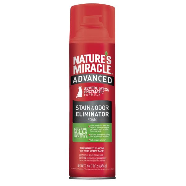 Засіб 8in1 Nature_s Miracle Advanced Cat Stain and Odor Foam для усунення плям та запахів з посиленою формулою 518 мл