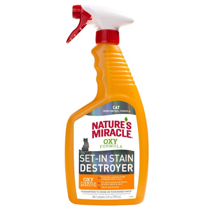 Засіб 8in1 Nature s Miracle Cat Orange Oxy Spray для усунення плям і запахів від котів 709 мл