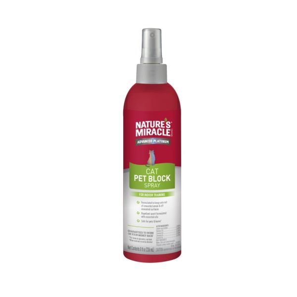 Засіб 8in1 Nature_s Miracle JFC Pet Block Cat Repellent Spray для котів відлякуючий спрей 236 мл