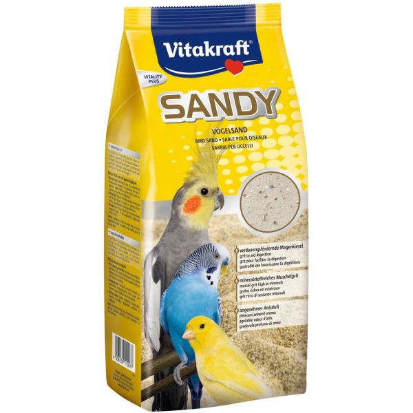 Наповнювач Vitakraft Sandy для кліток птахів пісок 2,5 кг