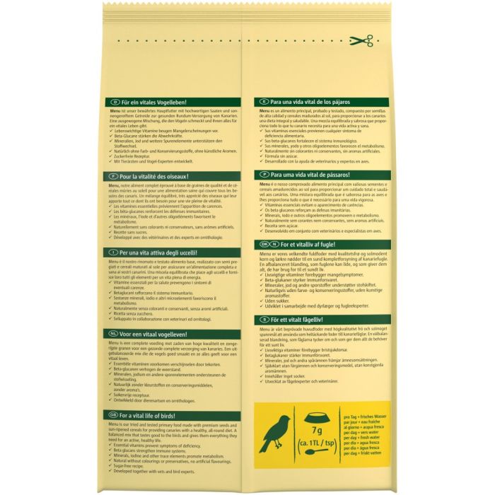 Корм Vitakraft Premium Menu для декоративних папуг для канарок 500 г