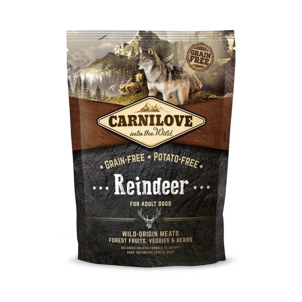 Корм сухий Carnilove Adult Raindeer для дорослих собак усіх порід з північним оленем 1,5 кг