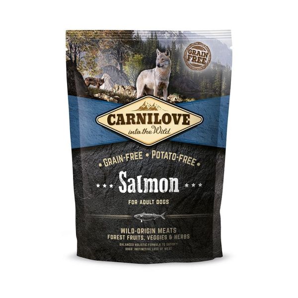 Корм сухий Carnilove Adult Salmon для дорослих собак усіх порід з лососем 1,5 кг