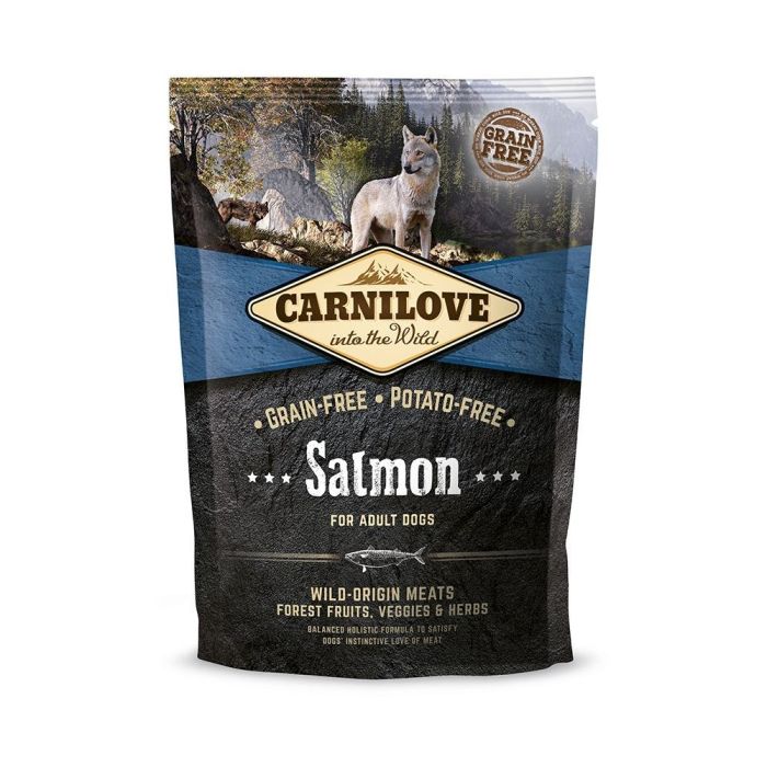 Корм сухий Carnilove Adult Salmon для дорослих собак усіх порід з лососем 1,5 кг