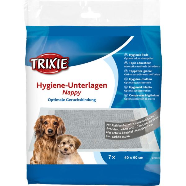 Пелюшки Trixie для собак з активованим вугіллям 40 х 60 см 7 шт