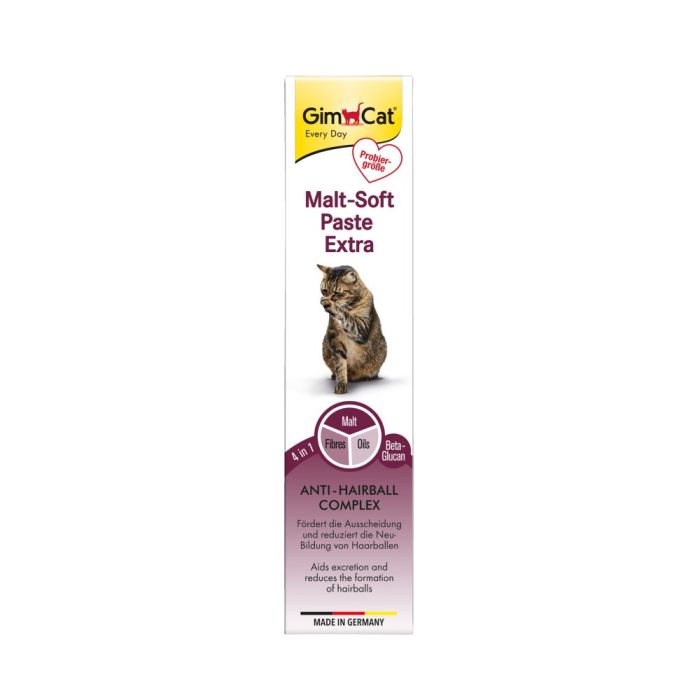 Набір паст GimCat KOMBI-PACK Multi-Vitamin + Malt-Soft Extra для котів для імунітету та виведення грудок шерсті 2х20г
