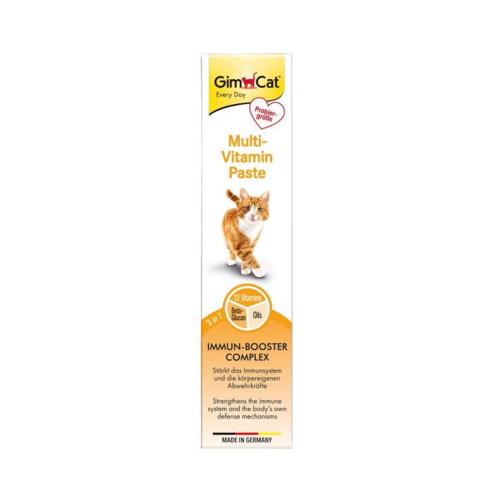 Набір паст GimCat KOMBI-PACK Multi-Vitamin + Malt-Soft Extra для котів для імунітету та виведення грудок шерсті 2х20г