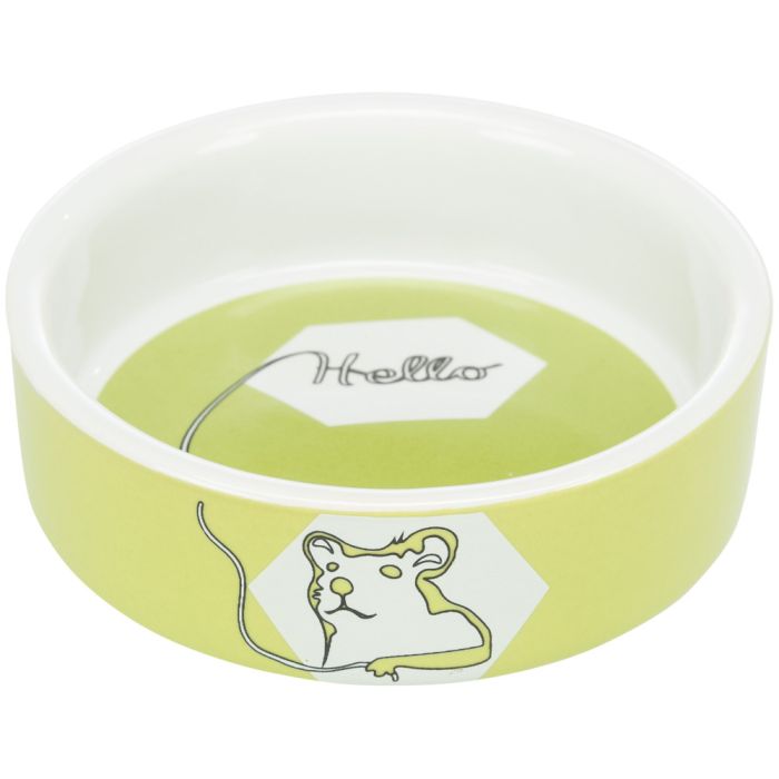 Миска Trixie для гризунів Hello Hamster хом як керамічна 8 см 90 мл