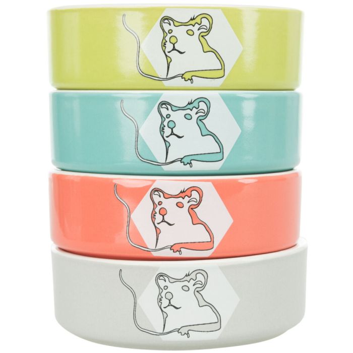 Миска Trixie для гризунів Hello Hamster хом як керамічна 8 см 90 мл