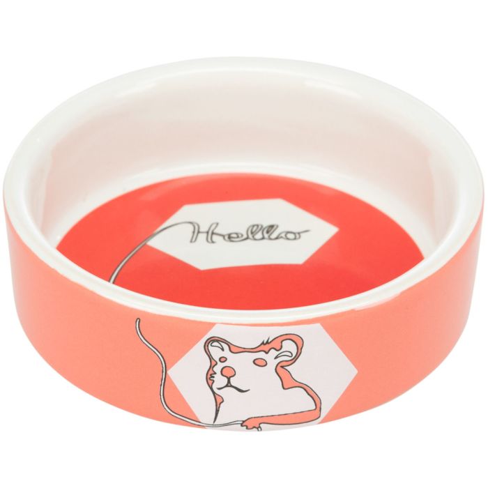 Миска Trixie для гризунів Hello Hamster хом як керамічна 8 см 90 мл