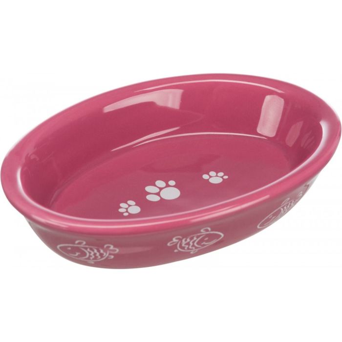Миска Trixie для котів короткомордих порід овальна керамічна 15х10 см 200 мл