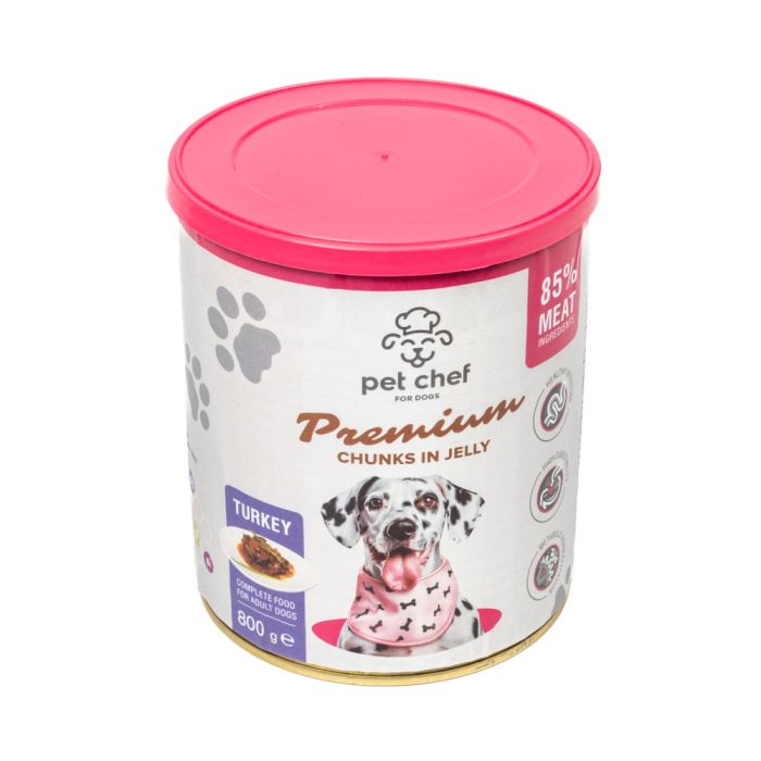 Вологий корм для собак Pet Chef з Індичкою 800 г