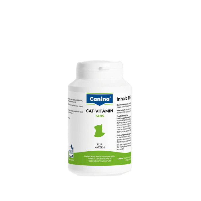 Вітамінний комплекс Canina Cat-Vitamin Tabs для котів 125 г 250 табл.