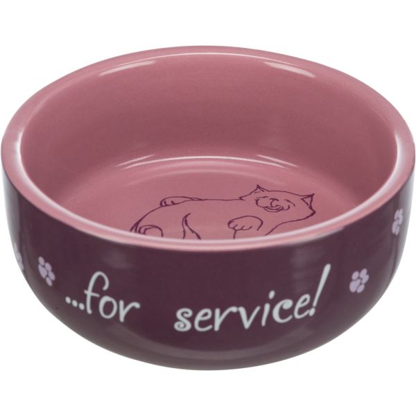 Миска Trixie для котів Thanks for Service керамічна 300 мл/11 см