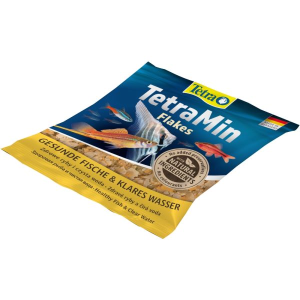 Корм сухий Tetra Min Flakes для тропічних акваріумних рибок в пластівцях 12 г