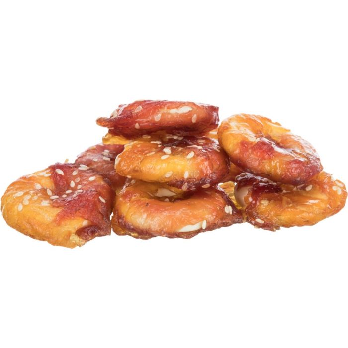Ласощі Trixie Bagels with Lamb & Chicken для собак кільця з ягням та куркою 100 г