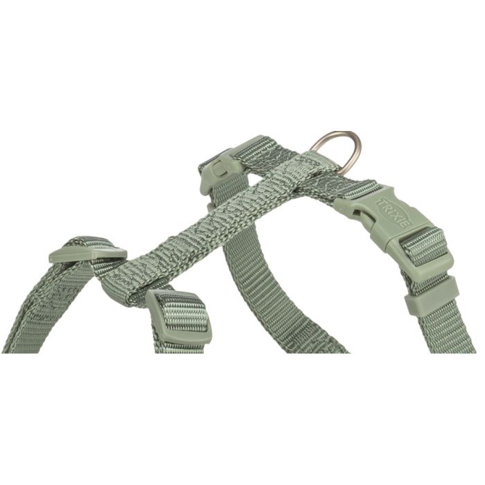 Шлея Trixie Premium H-harness для собак XXS–XS 20–32 см 10 мм світло-зелена