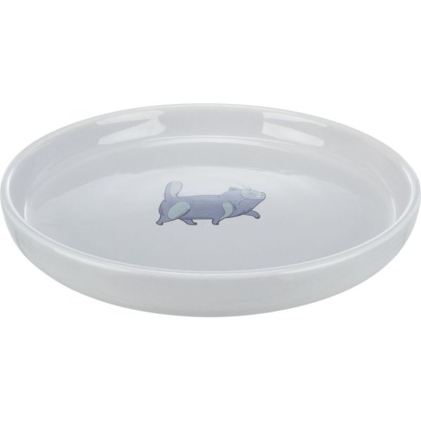 Миска Trixie для котів пласка та широка керамічна 23 см 600 мл