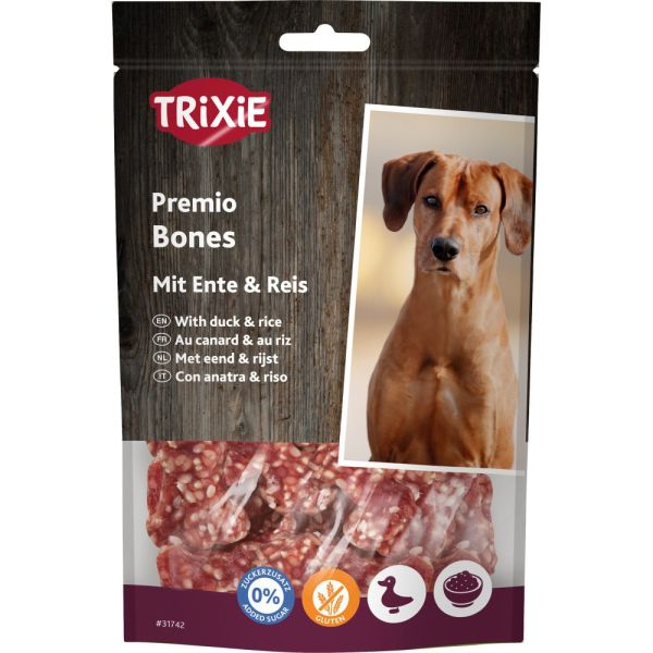 Ласощі Trixie Premio Rice Duck Bones для собак кісточки з качкою і рисом 80 г