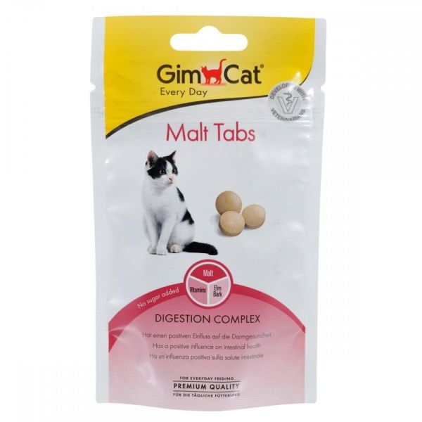 Вітаміни GimCat Every Day Malt Tabs для котів таблетки для виведення шерсті 40 г