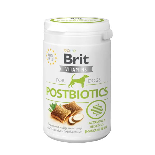 Вітаміни Brit Vitamins Postbiotics для дорослих собак для підтримки імунітету та нормалізації травлення з куркою 150 г