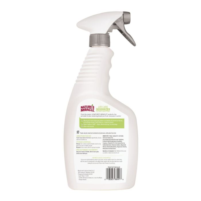 Дезодоруючий спрей Natures miracle Aloe Rain      709мл