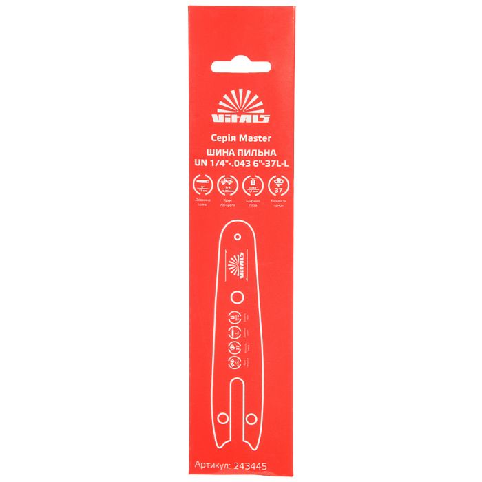 Шина пильная Vitals Master UN 1/4"-.043 6"-37l-L